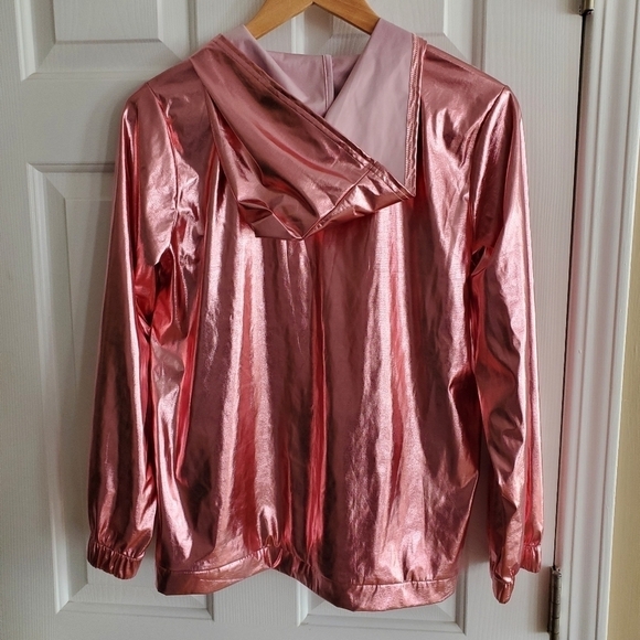 More Than Magic Shimmer Metallic Quarter Zip Hoodie, Size XLarge (14/16) - Picture 3 of 5